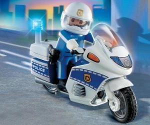 Puzzle Τα Playmobil αστυνομία μοτοσικλέτας